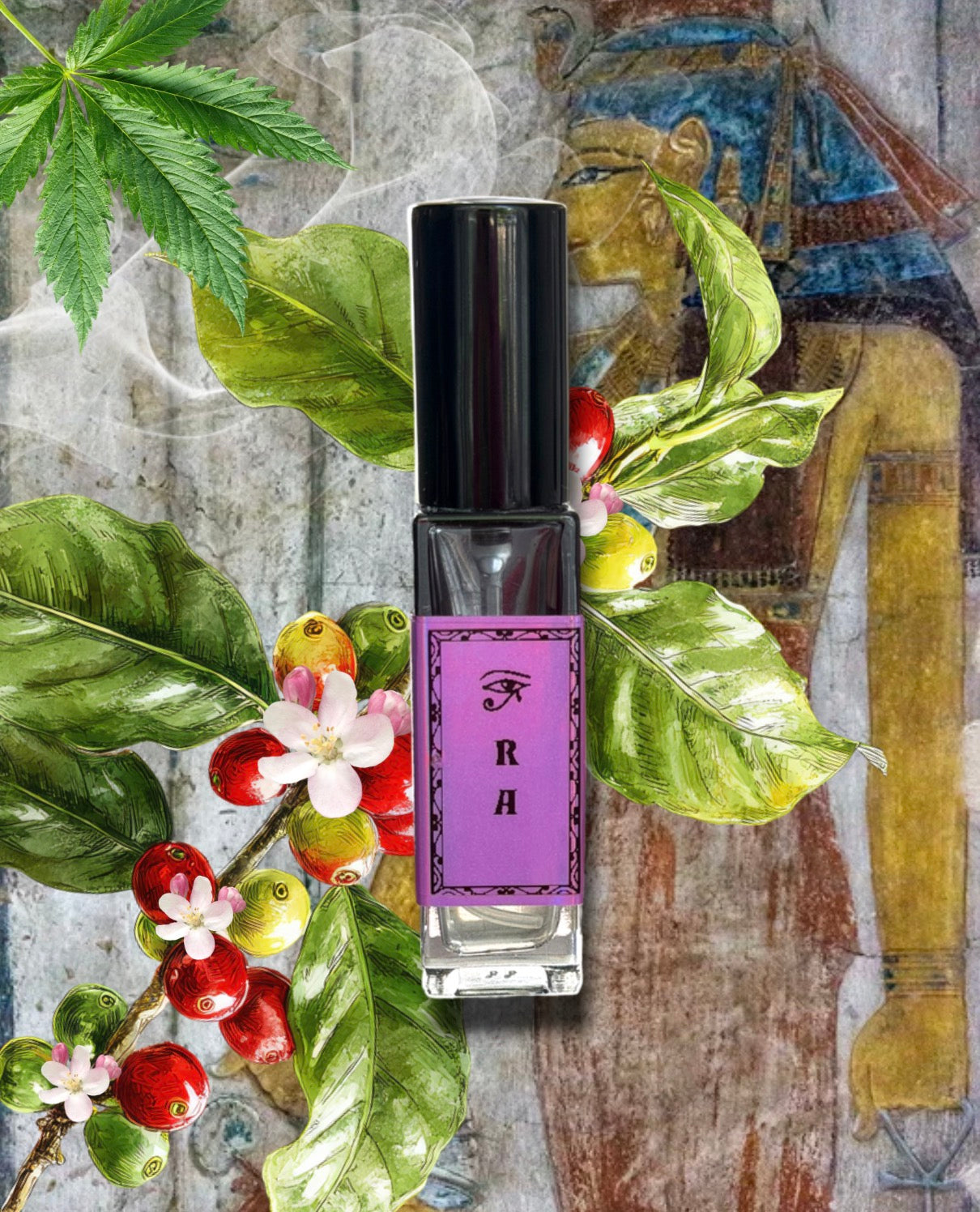 RA | Extrait de Parfum - blue lotus, coffee blossom, temple incense, cannabis
